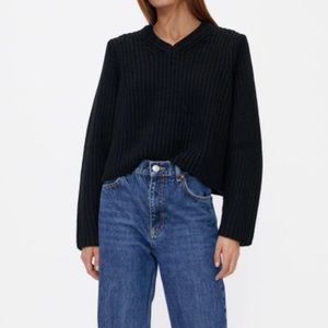 Zara Black Knit Sweater